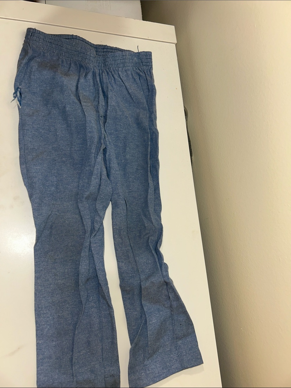 English Laundry Boys Chambray Blue Pull-On Dress Pants